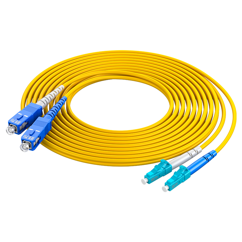 FSC-108 工程电信级光纤跳线 LC-SC单模双芯3米 9/125低烟无卤环保外被