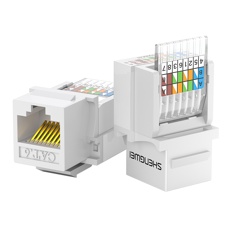 Cmk6003h category 6 network module CAT6 toll free gold plated network panel module RJ45 crystal head computer network cable socket connector