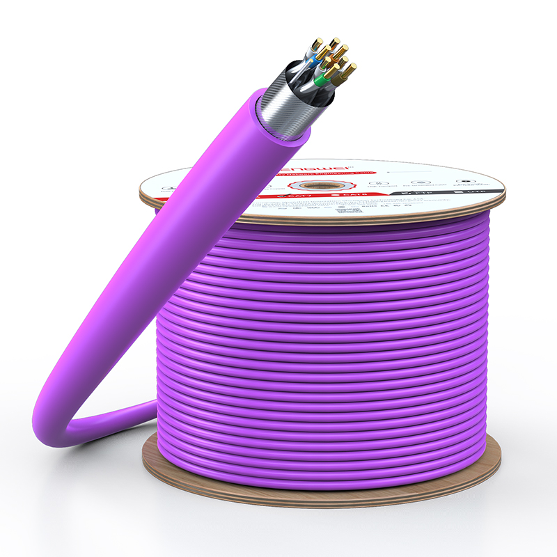 Cat7 Ethernet Bulk Cable, 1000ft (305m), 23AWG Solid Pure Bare Copper Wire, 1000MHz, Shielded (S/FTP),LSZH 